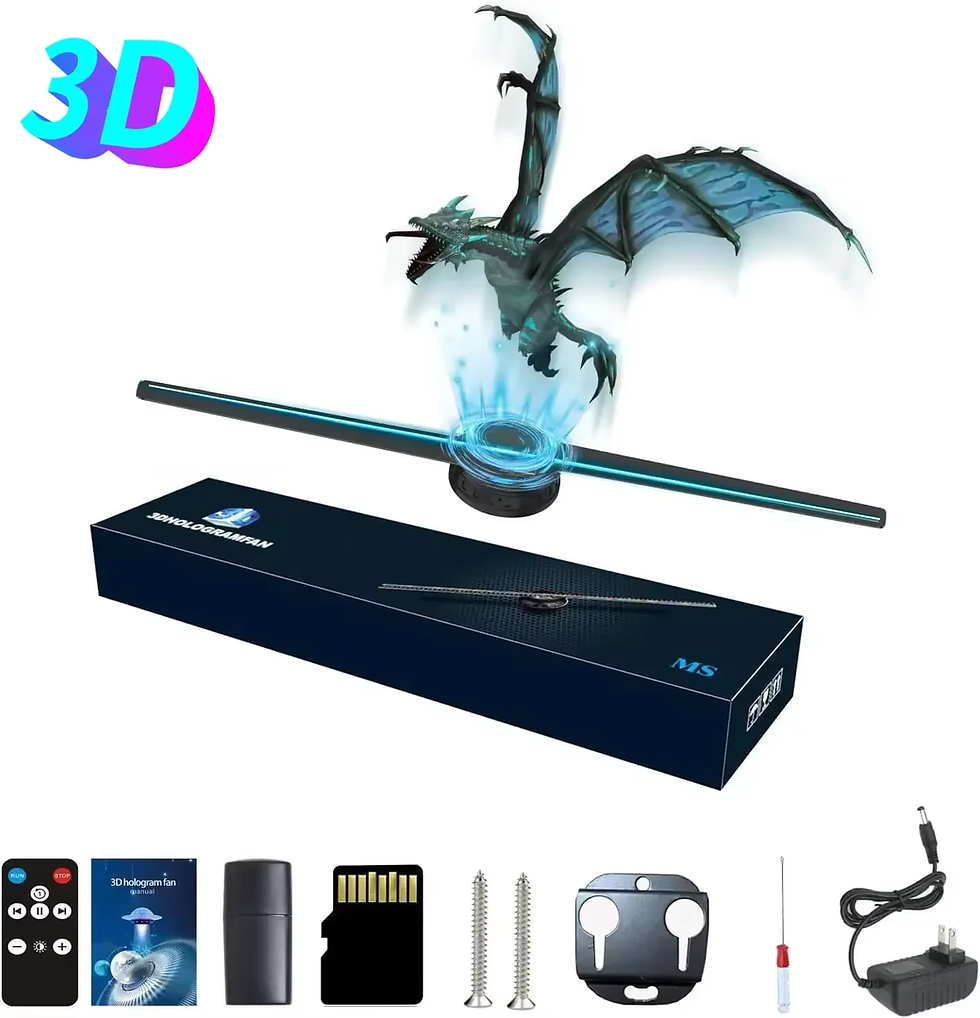 42CM 3D Hologram Fan 3D Holographic Projector Advertising Display Light HD Holog