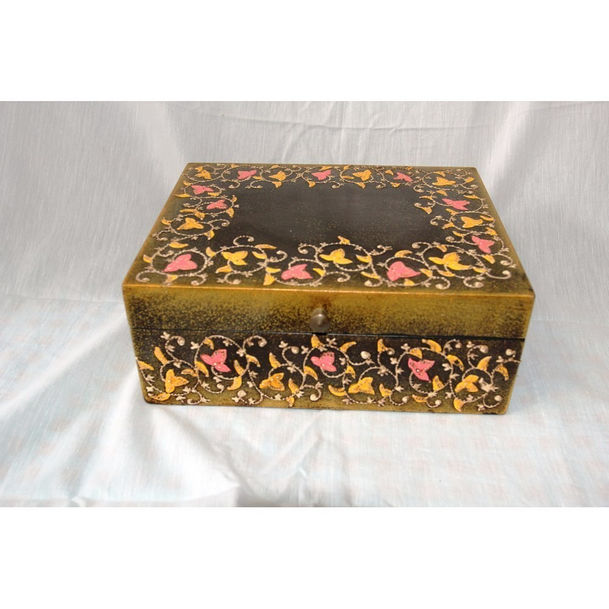 Fab Home Wooden Painted Box at Preksh