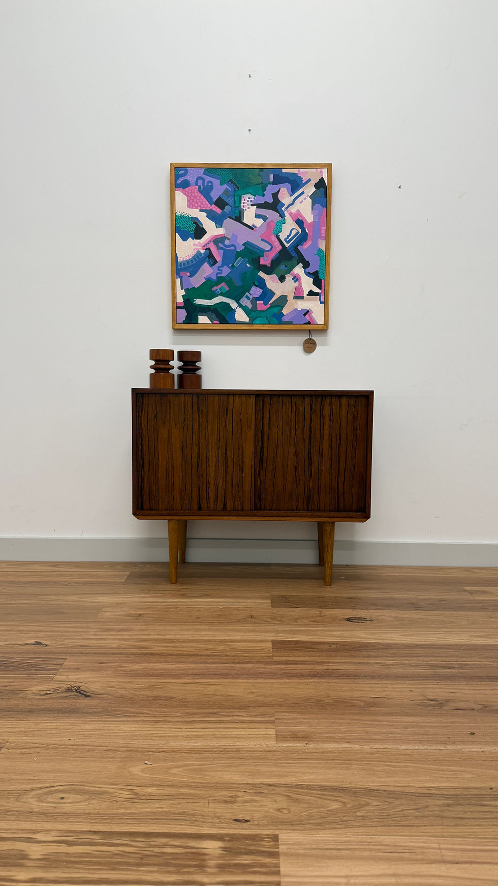 Mid Century Cabinet in Teak & Rosewood