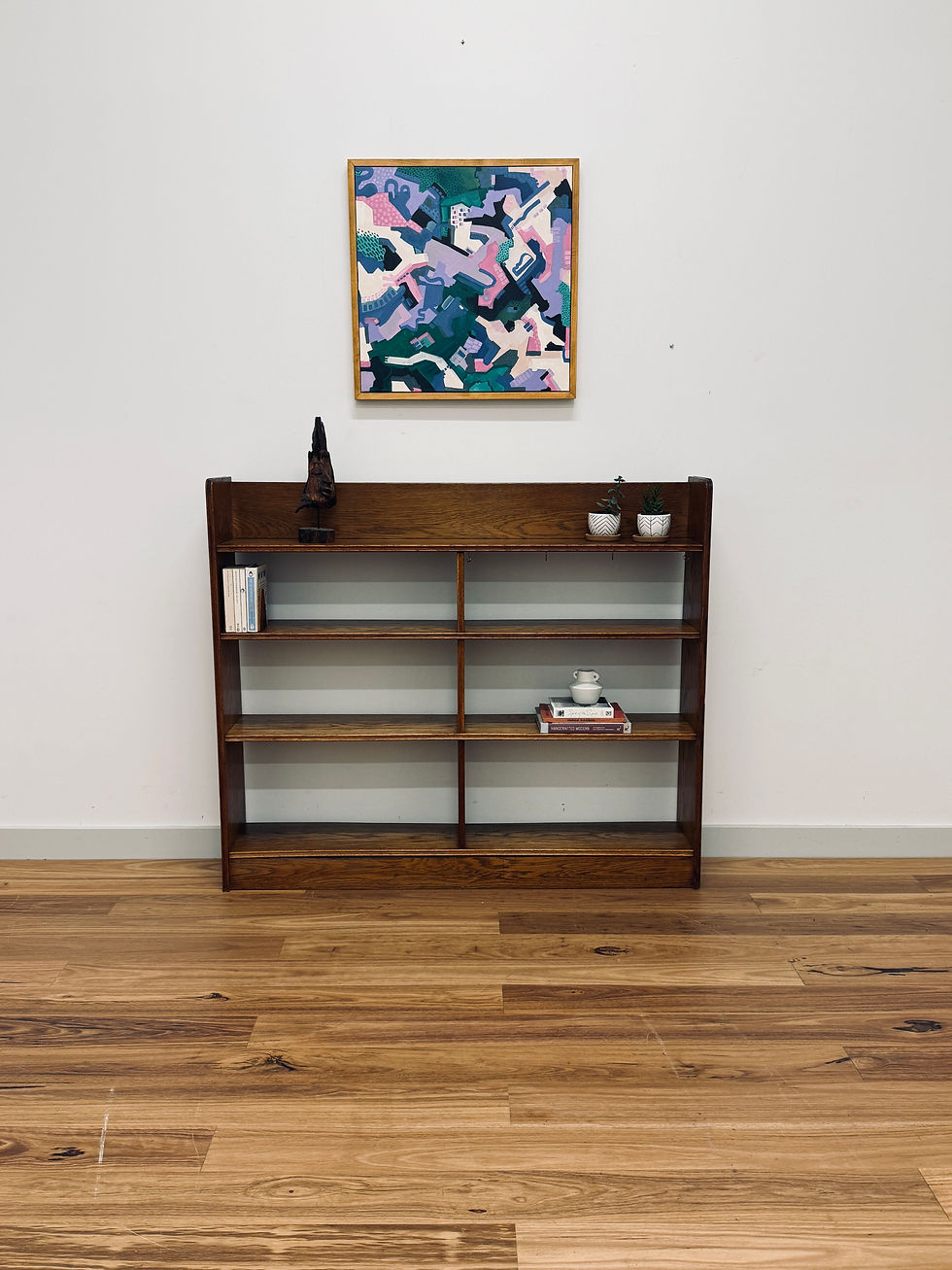 Thumbnail: European Oak Open Bookcase / Display Shelf
