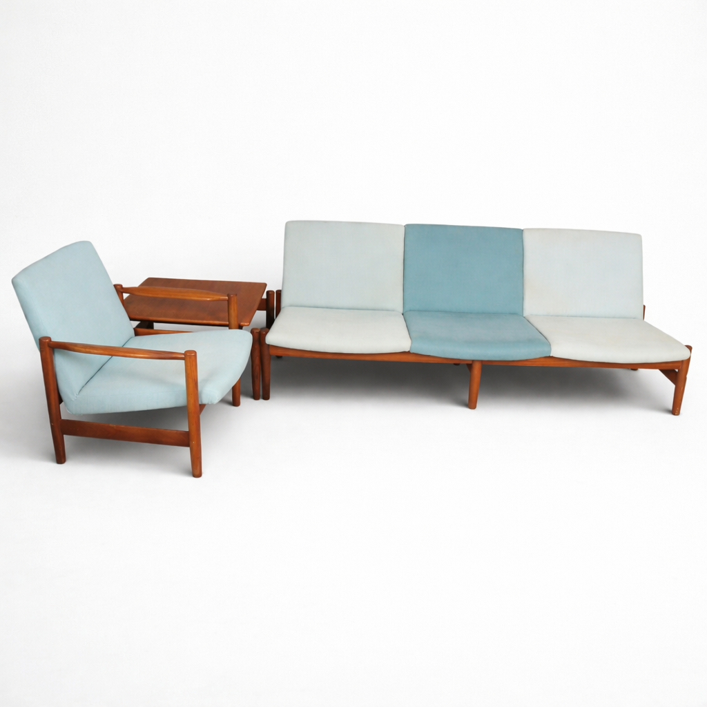 Gunnar Sørlie Modular Teak Lounge Setting (Settee, Armchair & Coffee Table)