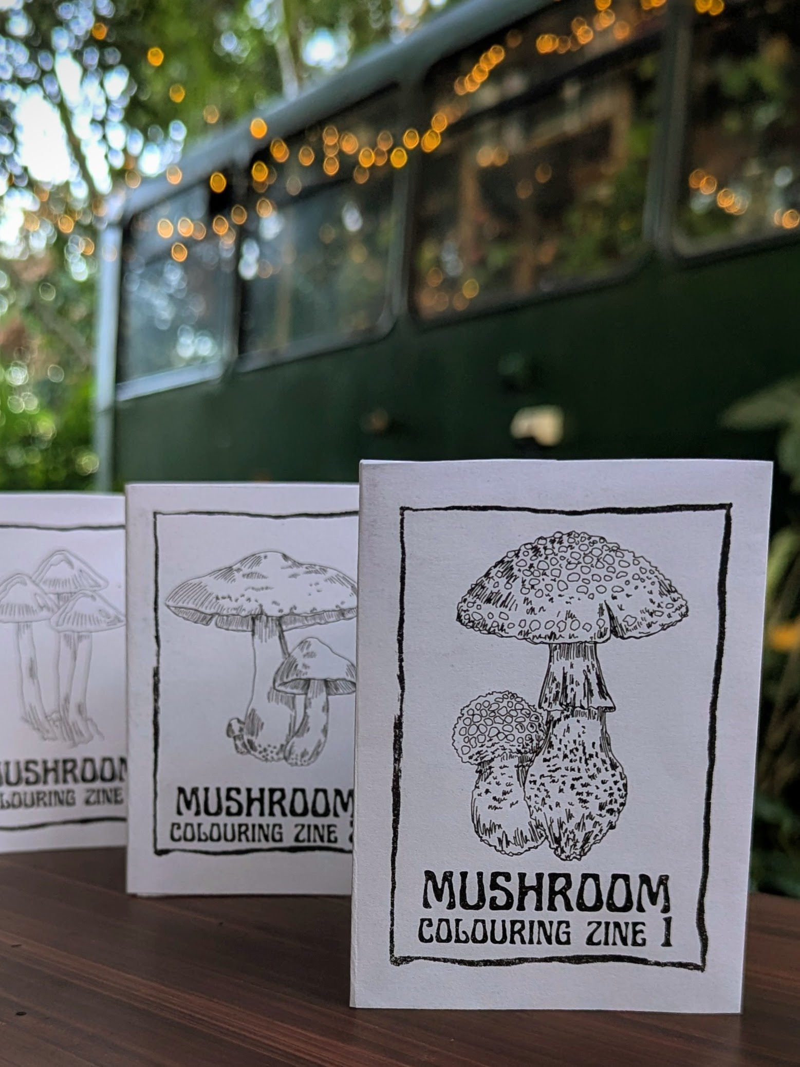 Mushroom Zine One - Adult Colouring Books - Printable Zine
