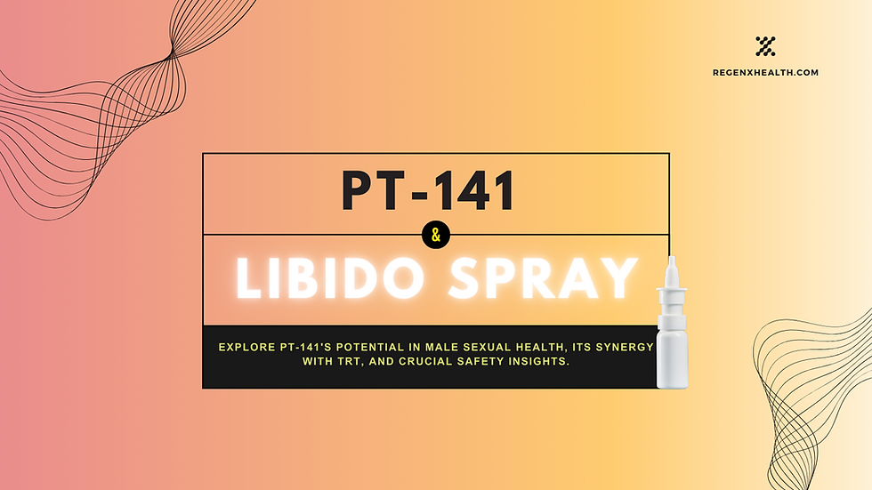 PT-141, Bremelanotide (Vyleesi) to enhance male sex drive when combined with Testosterone Replacement Therapy (TRT)