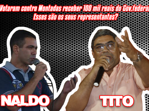 ABSURDO: vereadores Naldo e Tito votam contra recebimento de R$ 100 mil para criar Plano Diretor
