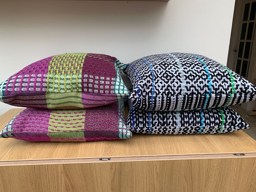 Thumbnail: HoneyComb 100% cotton cushion covers