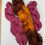 Thumbnail: Hand woven, Hand dyed, Raw Silk Scarf - autumn leaves