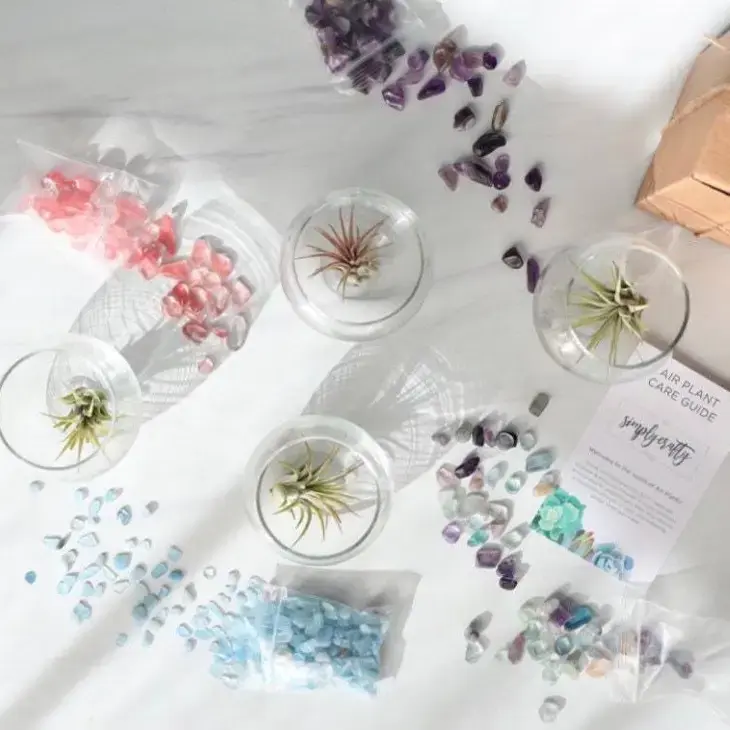 Thumbnail: Mini Bubble Terrarium Kit- Semi-Precious Stone