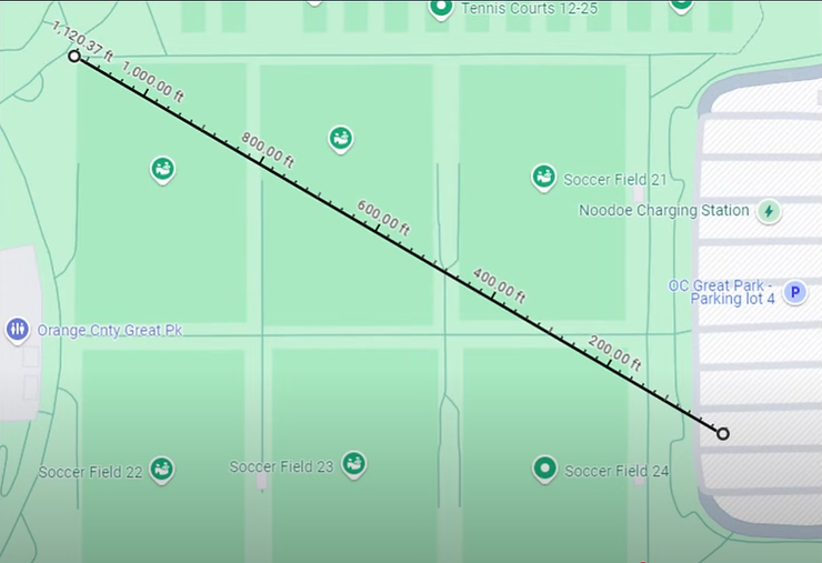Longest distance in our XplorerHD testing