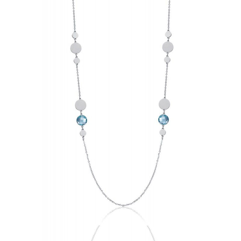 Luca Barra Collana in acciaio e pietre CK1465