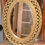 Thumbnail: Vintage Accent Wall Mirror Syroco Resin Framed Woven MCM BOHO Decor