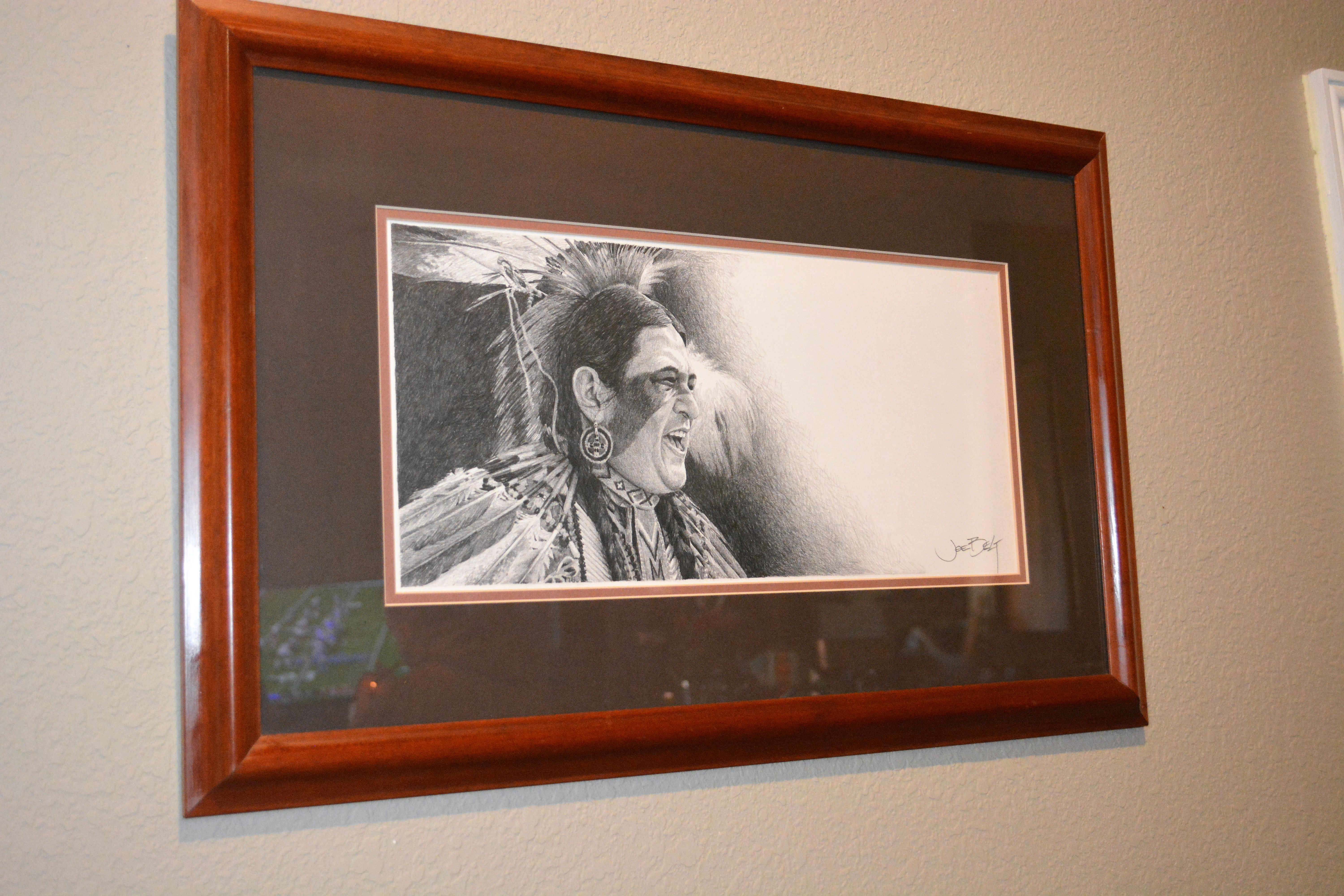 Original Joe Belt Graphite Warrior art piece