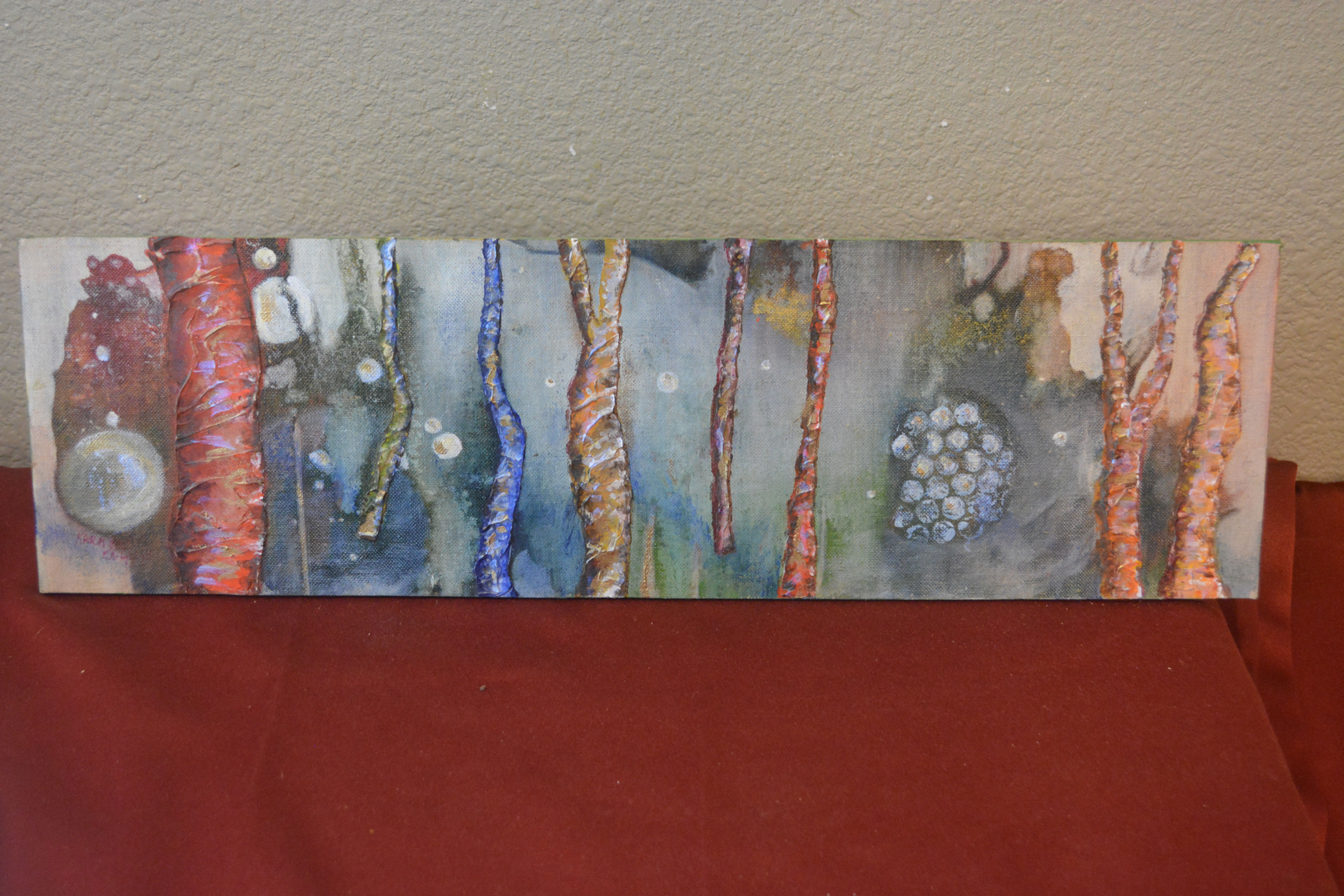 Original Vintage Acrylic on Board by acclaimed Texas/Colorado artist Kara Butler