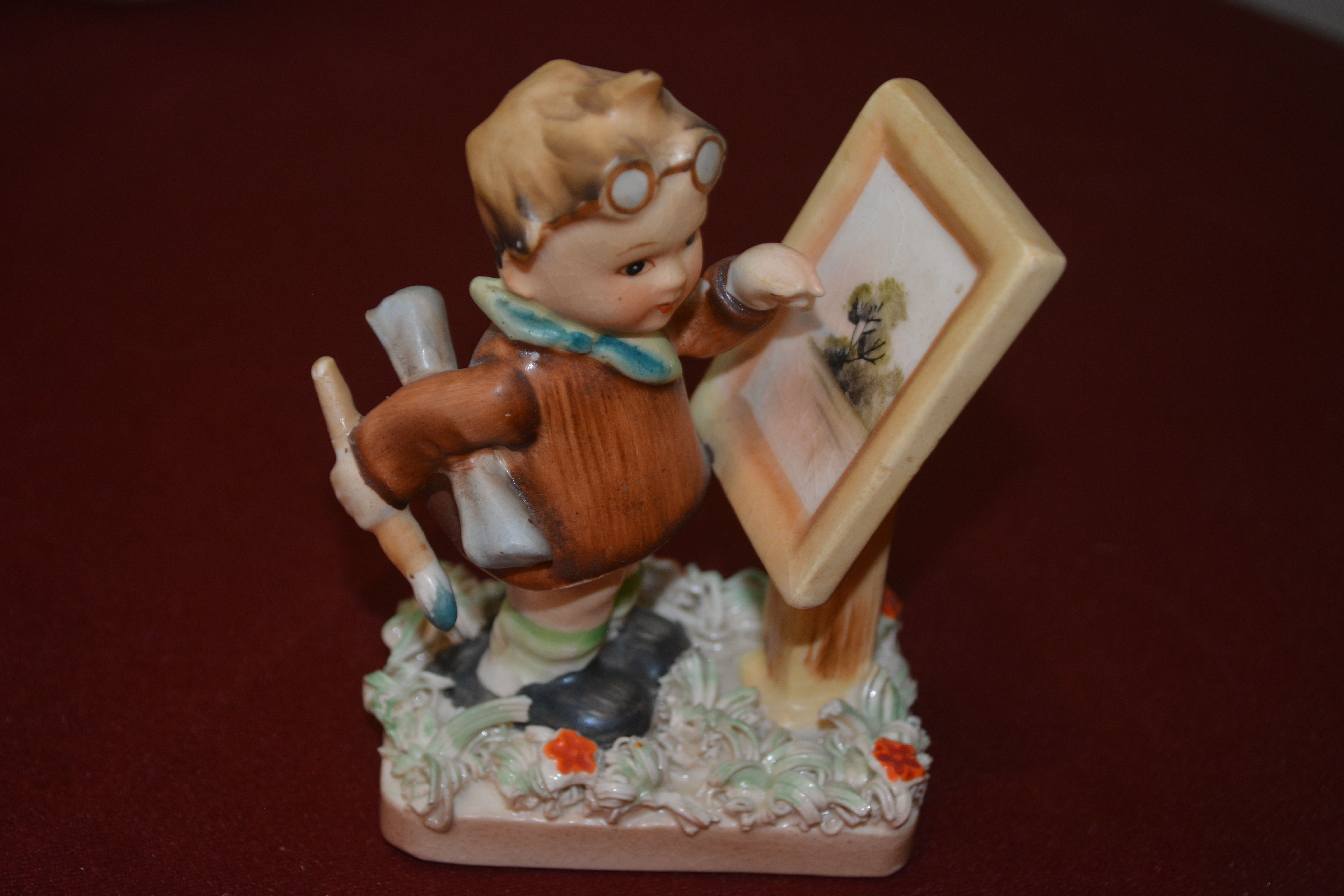 Lefton Exclusives Made in Japan, "American Children Painting"