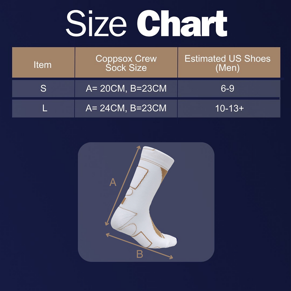 Thumbnail: COPPSOX Classic Crew- White/Copper