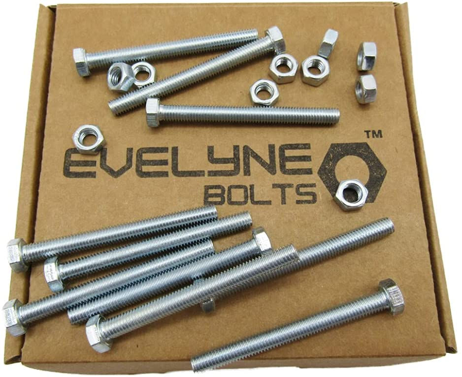 Thumbnail: M5 Bolts and Nuts Set (10 Pack) M5 x 50mm Bolts/Setscrews & M5 Nuts