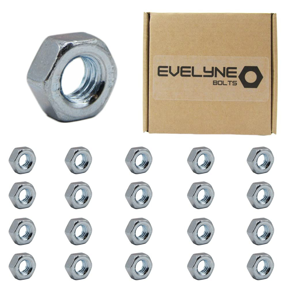 M6 (6mm) Steel Hex Nuts (Pack of 20)