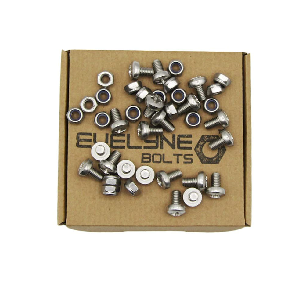 Thumbnail: M6x10 Pozi Pan Machine Screws/Bolts and Nyloc Nuts Set (20 Pack) Stainless Steel