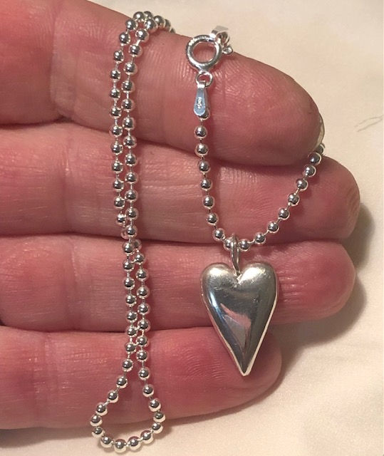 Thumbnail: Large Solid Silver Heart
