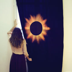 Black Eclipse on Black Curtains