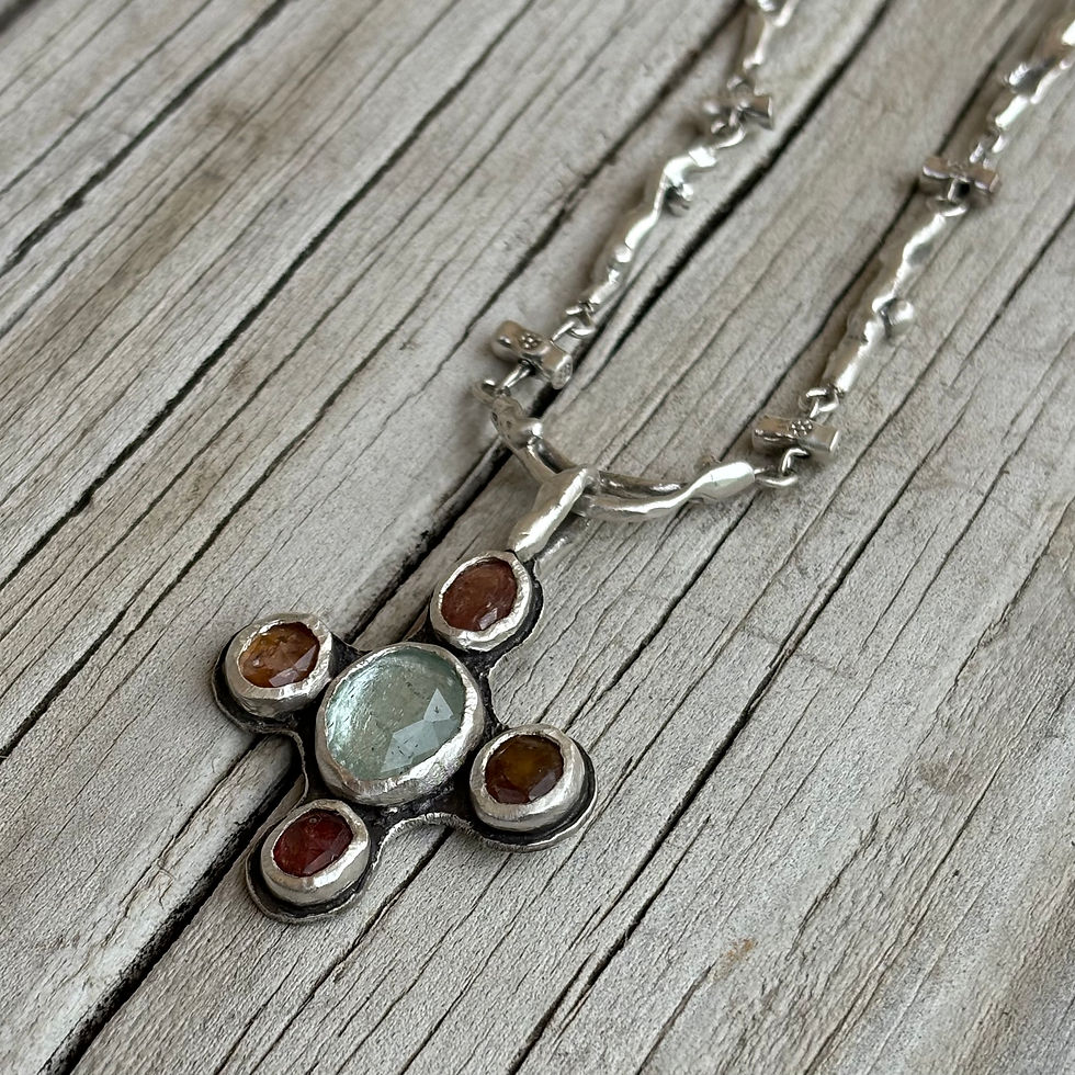 Thumbnail: Spinel, Aquamarine and Thai Beads