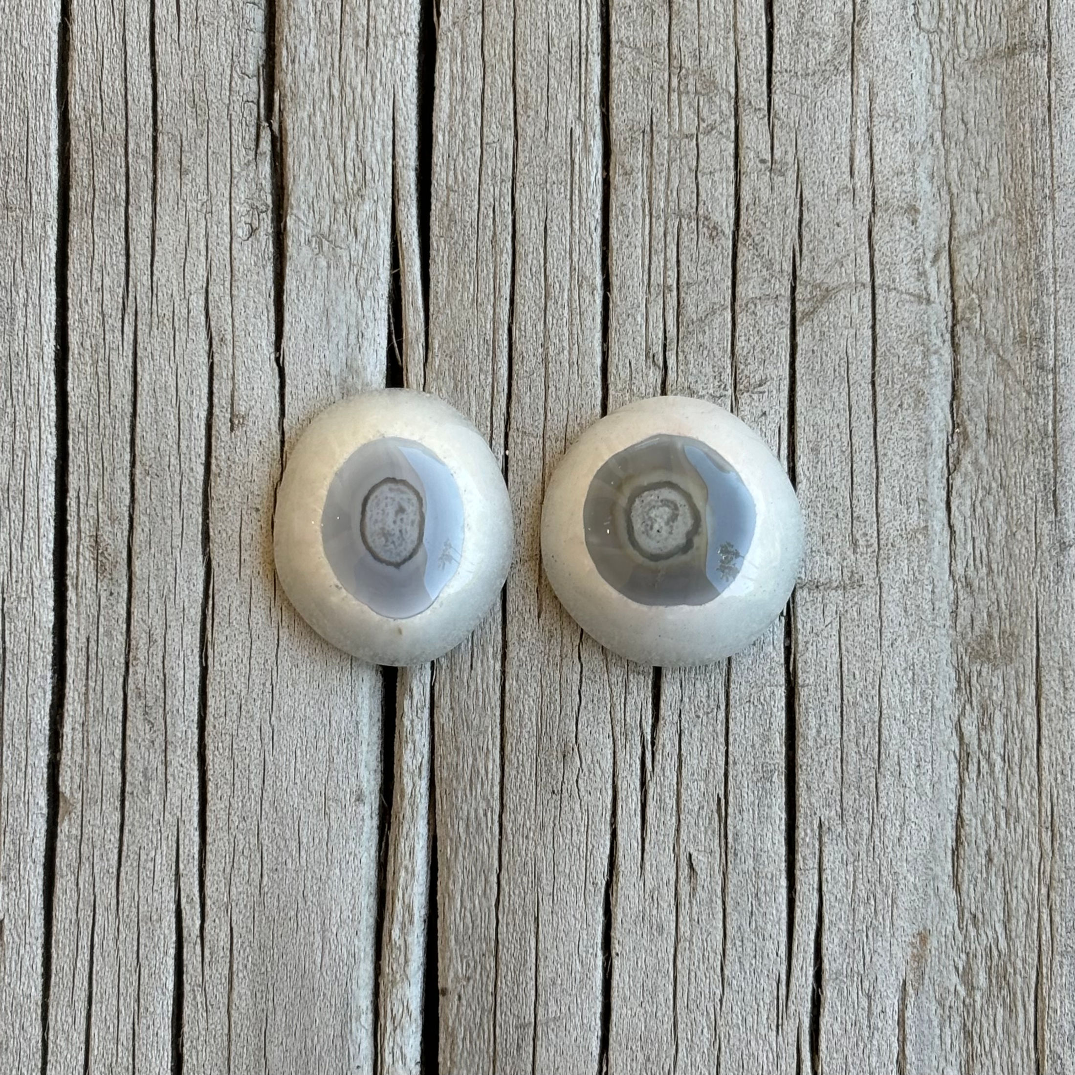 Solar Eye Agate Pair