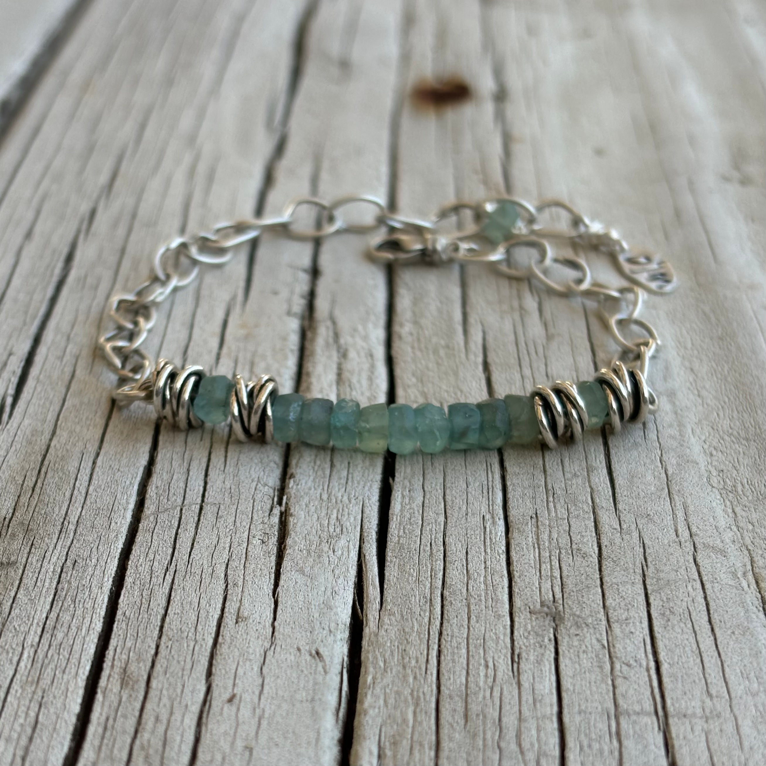 Apatite and Bali Beads