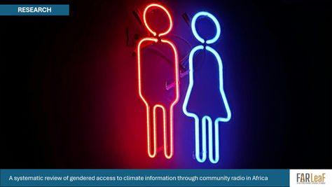 A systematic review of gendered access to climate information through community radio in Africa