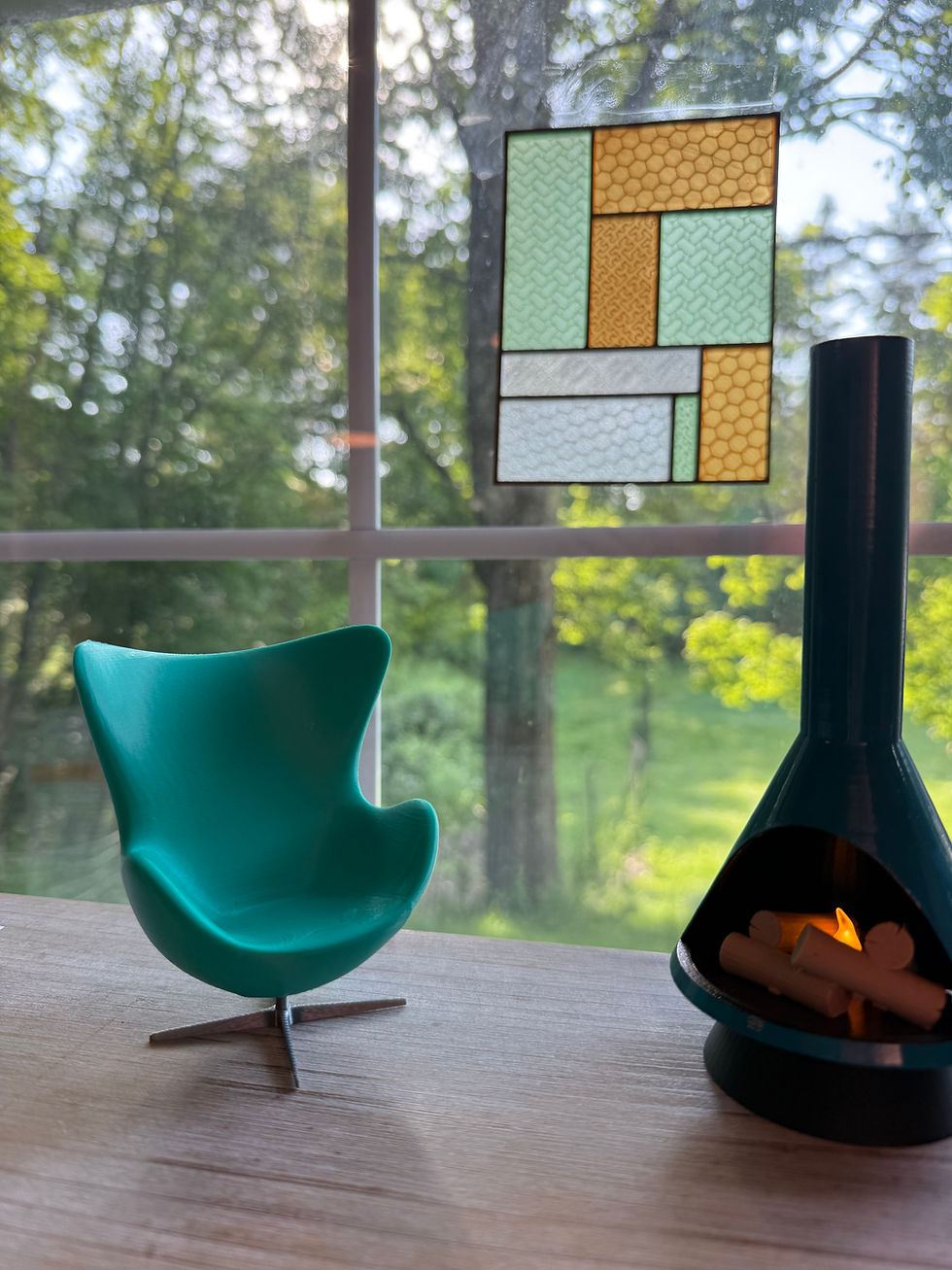 1:12 scale Arne Jacobsen Egg Chair