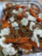 Lentil, roast carrot & feta
