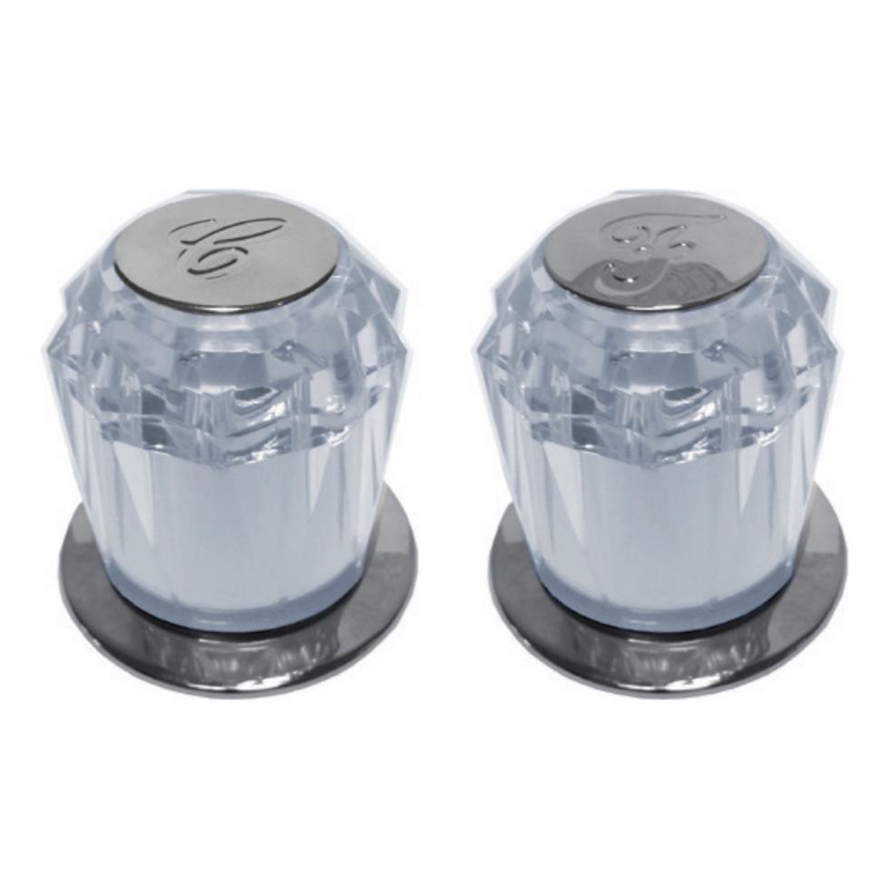 Juego De 2 Manerales Llaves Regadera C/chapeton Color Cromo