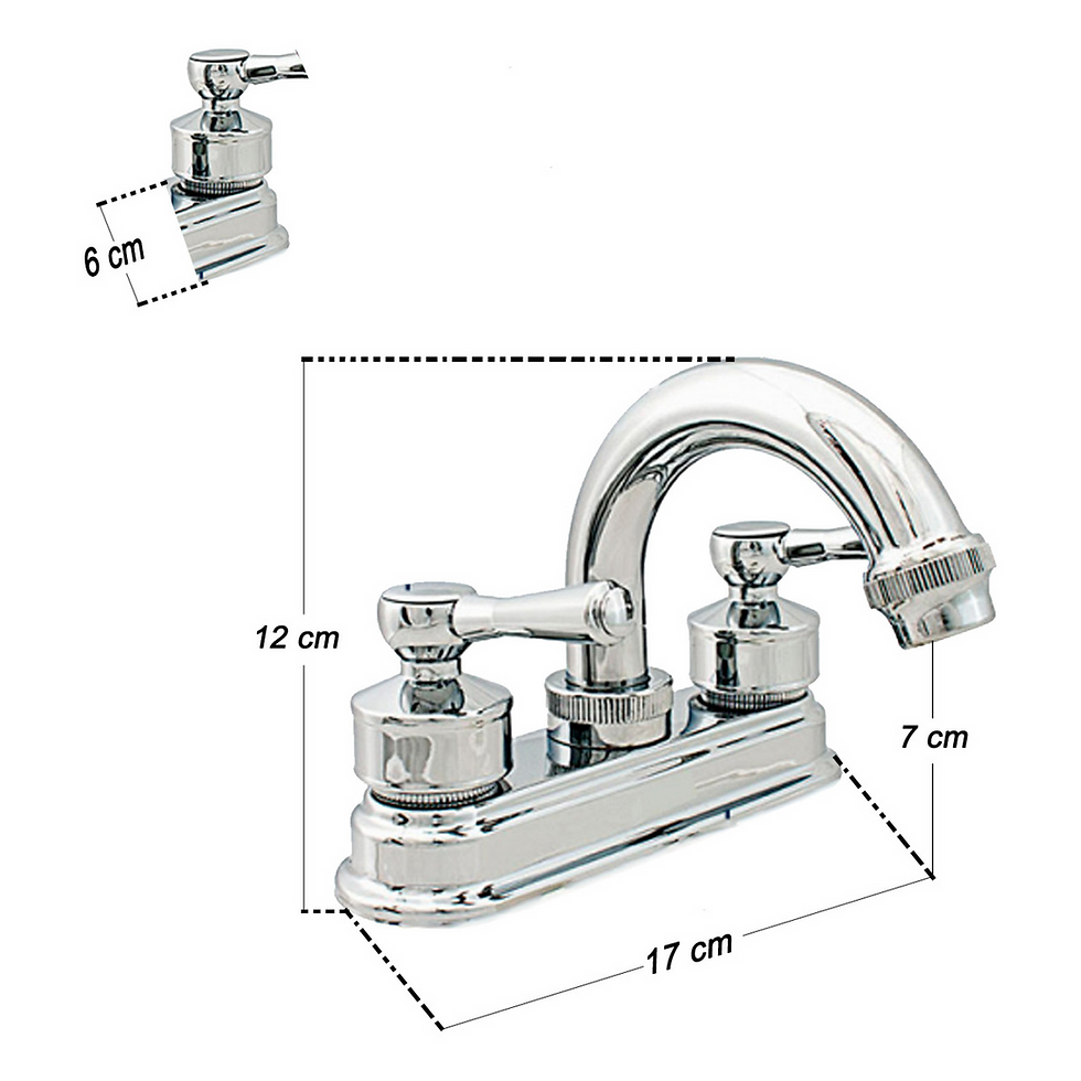 Miniatura: Llave Mezcladora Lavabo Cuerpo Plastico Aluminio Economica