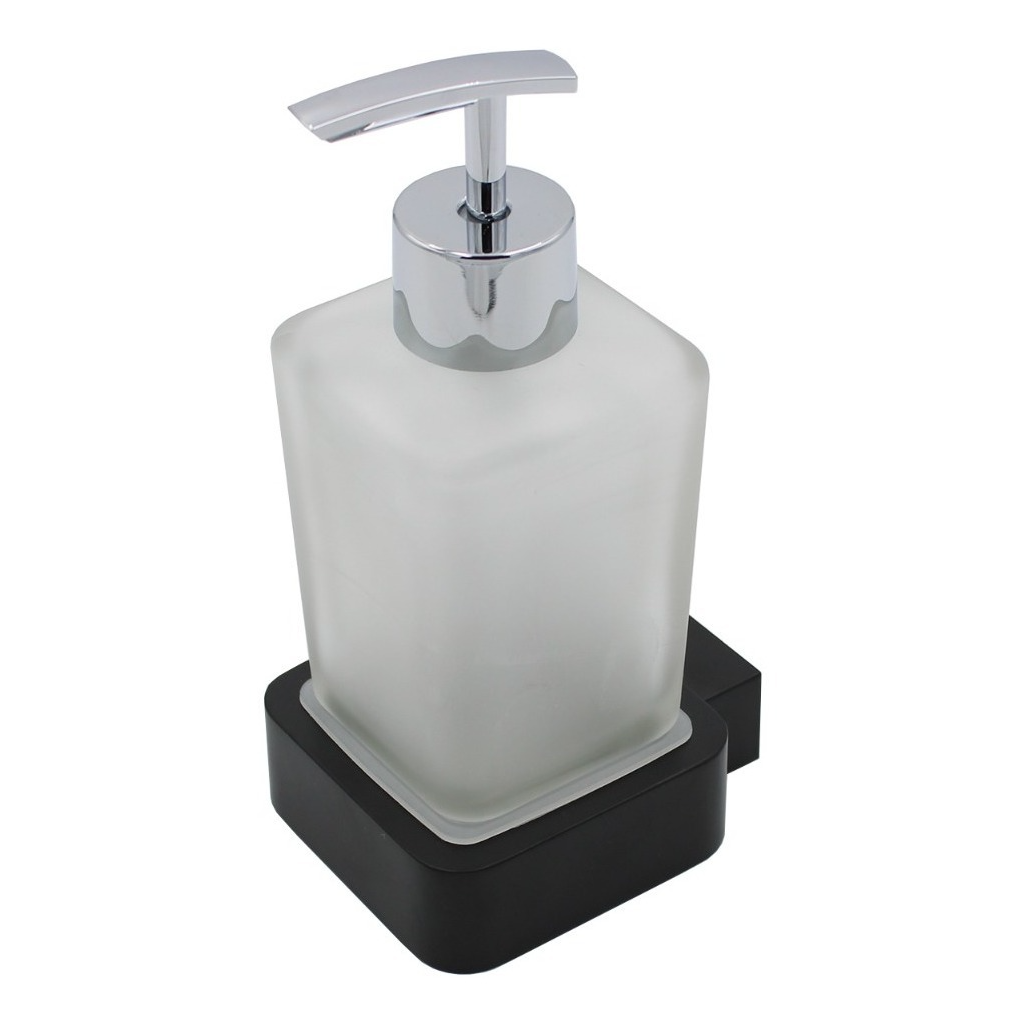 Dispensador De Jabón Líquido Baño Negro Mate