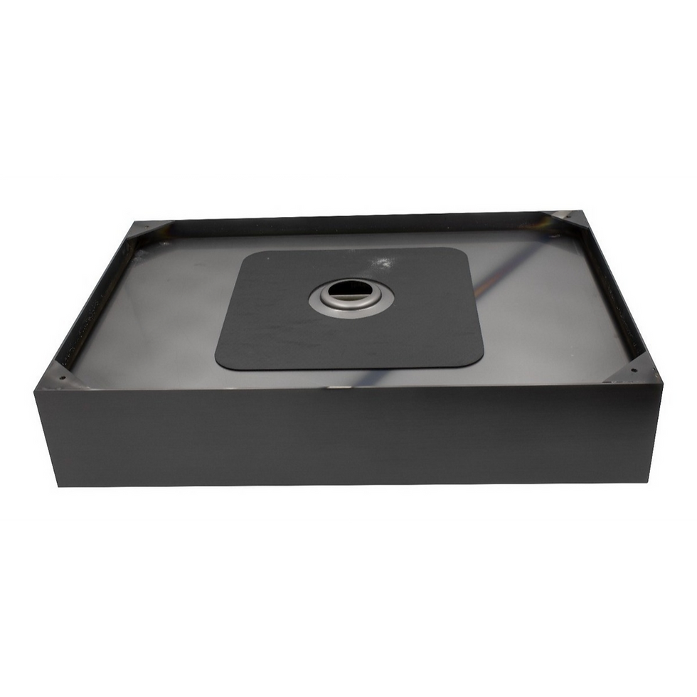 Miniatura: Ovalin Lavabo Rectangular Acero Inoxidable 304 Negro Lujo