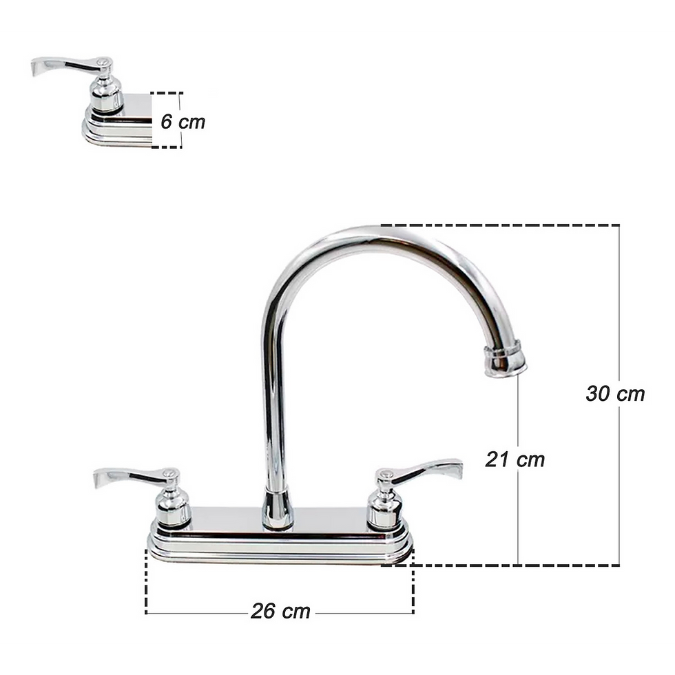 Miniatura: Llave Mezcladora Fregadero O Tarja Cocina Cromado Rehilete