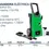 Miniatura: Hidrolavadora Portátil Electrica Con Ruedas 1750 Psi 2 Hp 5 L/min Alfa