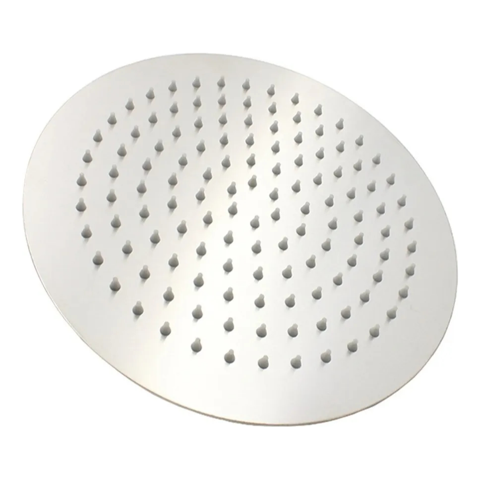 Miniatura: Regadera Acero Inox Satinada Redonda De 15cm Con Manerales