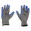 Miniatura: Guantes De Neopreno Grises Con Azul 60g Texturizados Xl