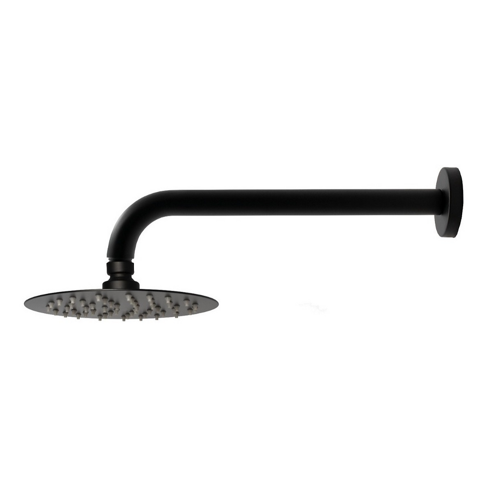 Regadera Redonda Acero Inoxidable 15cm Con Brazo Rubinett