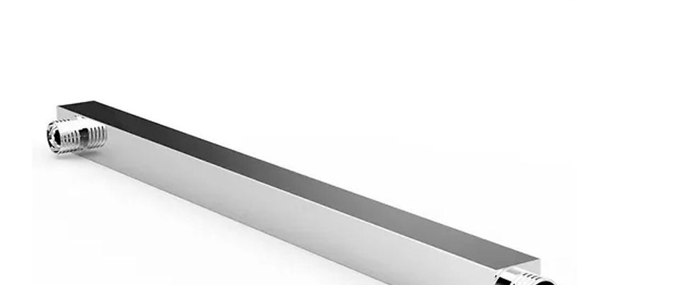 Regadera Cuadrada Acero Inox 30 Cm Con Brazo Cromada Idrop