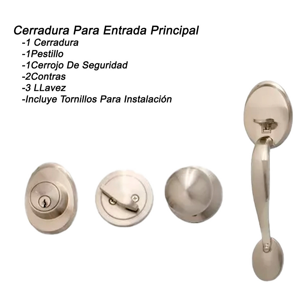 Miniatura: Cerradura Gatillo Entrada Principal Acero Inox Alta Seg Bola