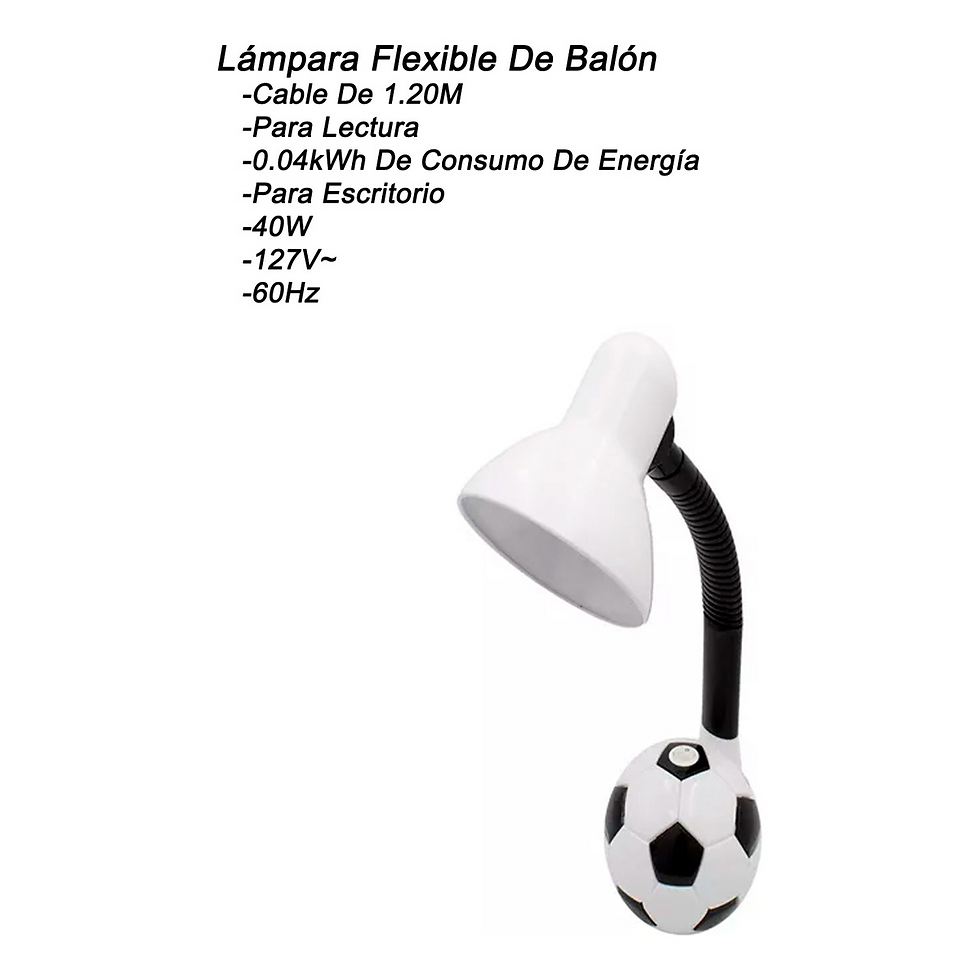 Miniatura: Lámpara De Lectura Para Escritorio Flexible Niños Balon