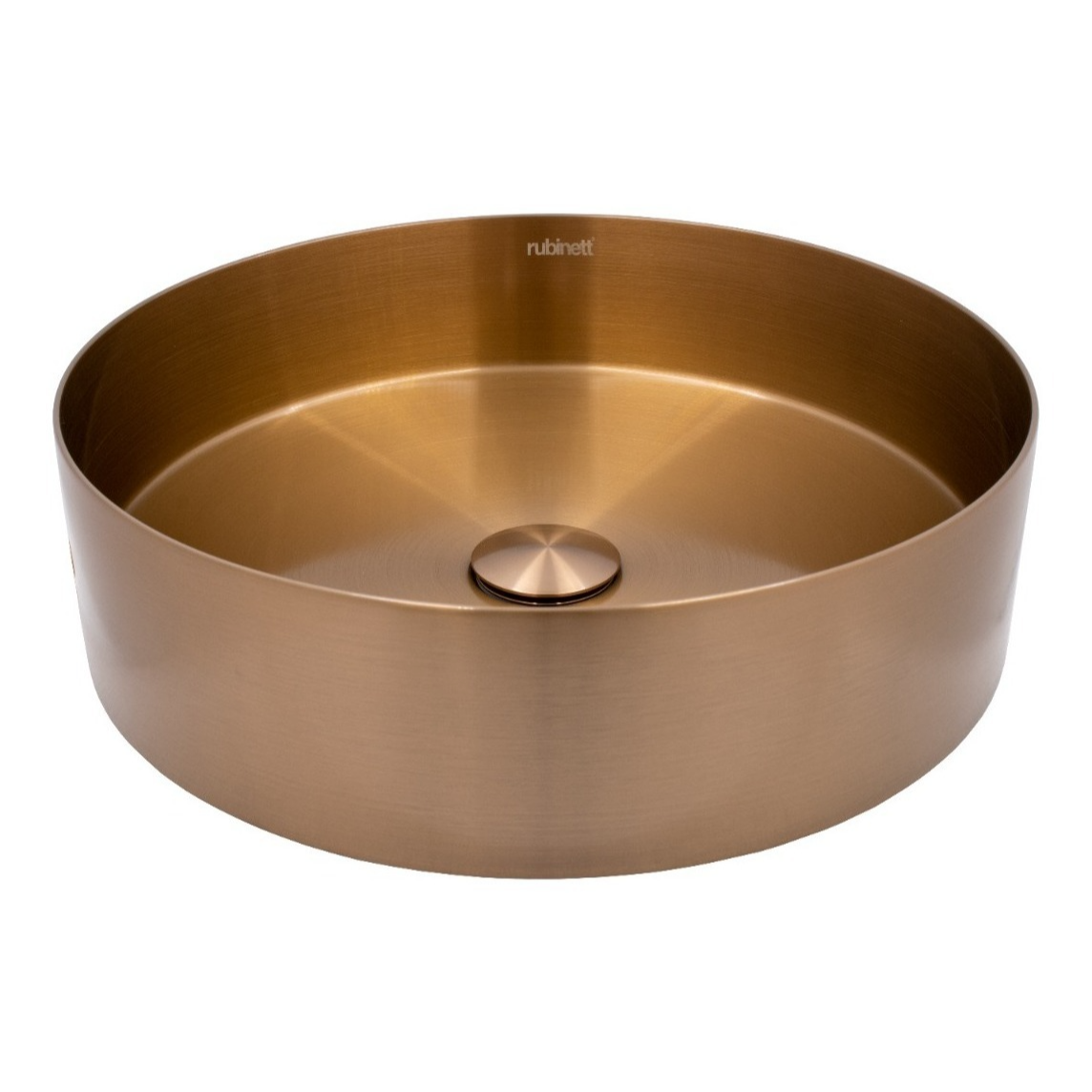 Ovalin Lavabo Redondo Acero Inoxidable 304 Cobre Super Lujo