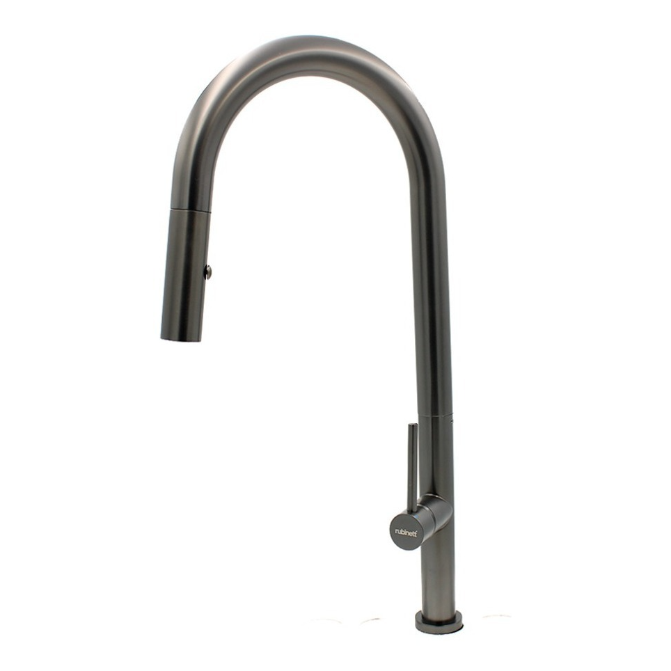 Miniatura: Tarja Submontar Doble 78x45x23cm + Monomando Retractil Negro