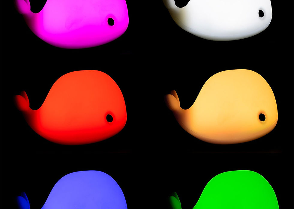 Miniatura: Lampara Led Rgb Multicolor Push Maki La Ballenita