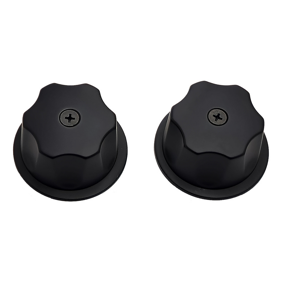 Manerales Para Regadera Moderno Negro Queen Standar 2 Pz