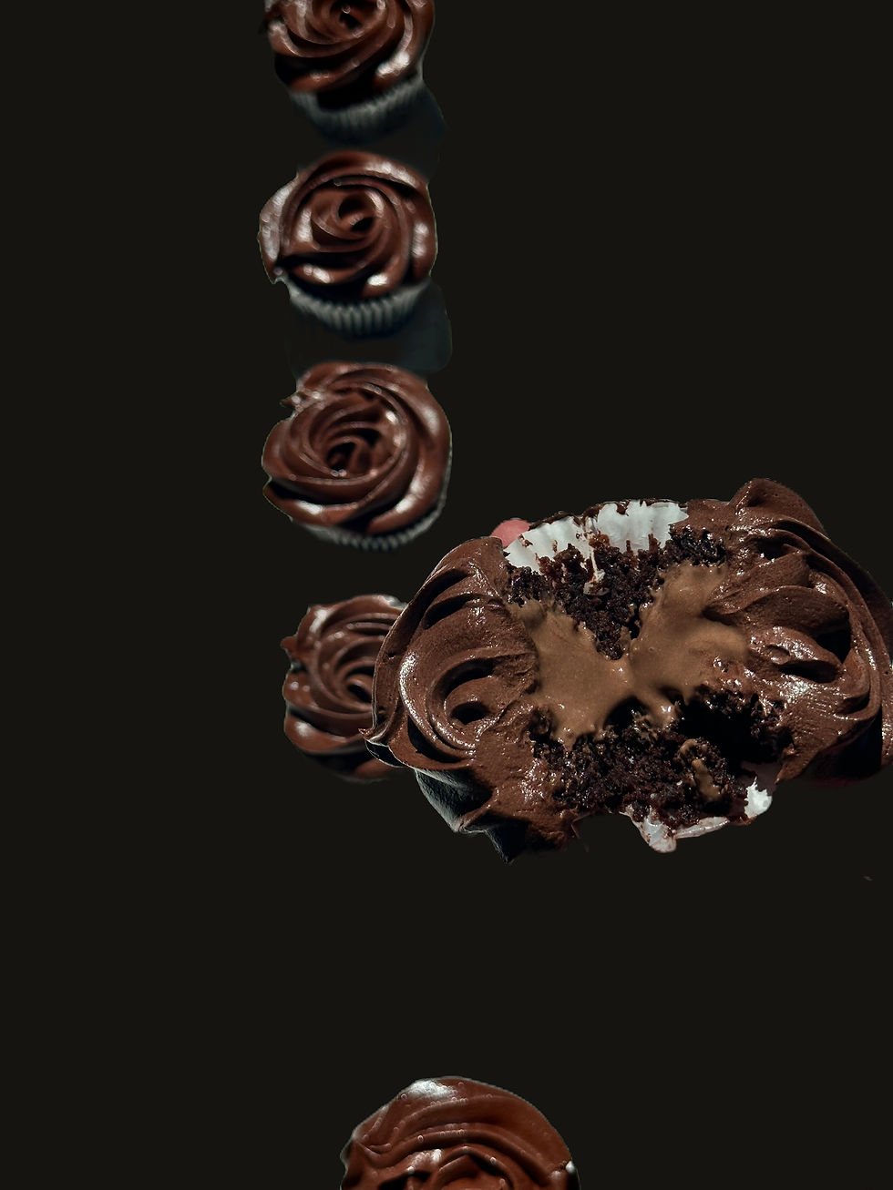 Triple Chocolate Cupcakes image