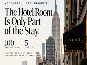 We Looked at 100 Observations About Manhattan Hotels. Five Things Made Us Stop.