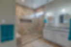 Glass walk-in showers