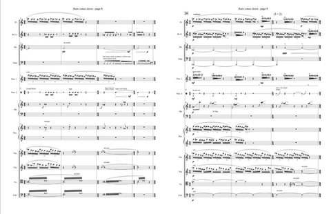 Rain Comes Down - video with score