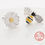 Thumbnail: Sterling Silver Bee Studs 